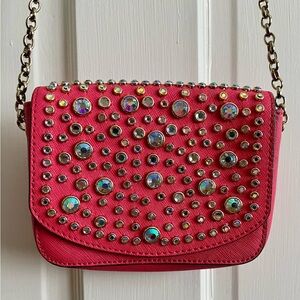 Juicy Couture jeweled chain strap crossbody bag Color pink